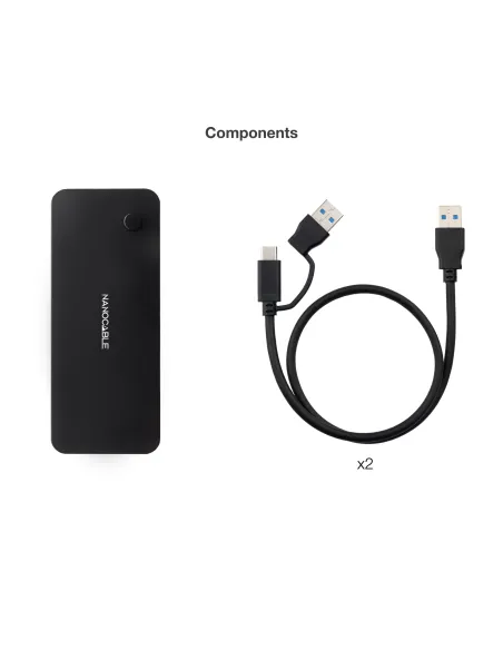Conmutador USB Nanocable 10.12.0011 USB-A y USB-C 3.0