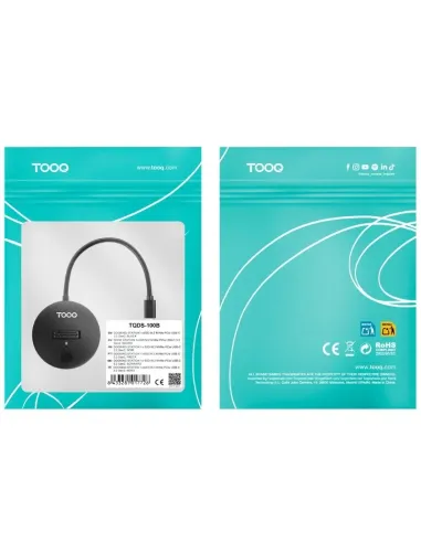 Dock M.2 NVMe TooQ TQDS-100B USB-C 10 Gbps para Discos SSD