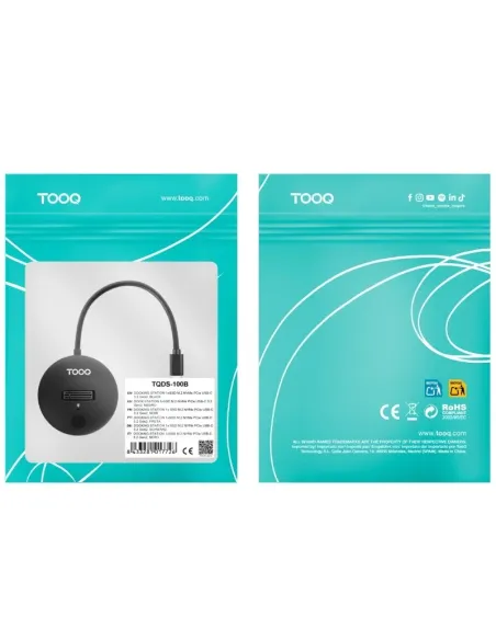 Dock M.2 NVMe TooQ TQDS-100B USB-C 10 Gbps para Discos SSD