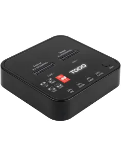 TooQ TQDS-201B Docking Station USB-C 3.2 Gen 2 Dual Bay para SSD M.2 NGFF/NVMe + Clonador, Negro-HDD66060