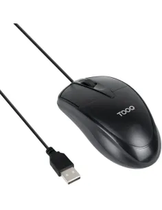 TooQ TQM-1001-B Ratón Hasta 1000 DPI Negro-RATO66072