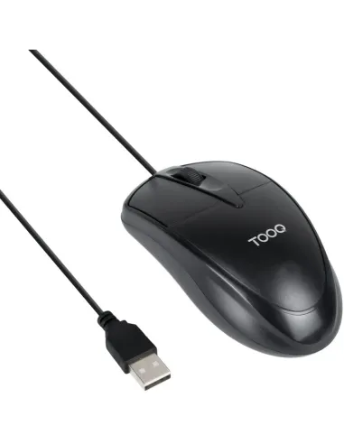 TooQ TQM-1001-B Ratón Hasta 1000 DPI Negro