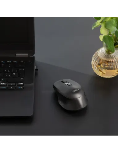 Ratón inalámbrico TooQ TQMW-1101-B hasta 1600 DPI 2,4 GHz