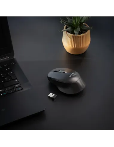 Ratón inalámbrico TooQ TQMW-1101-B hasta 1600 DPI 2,4 GHz