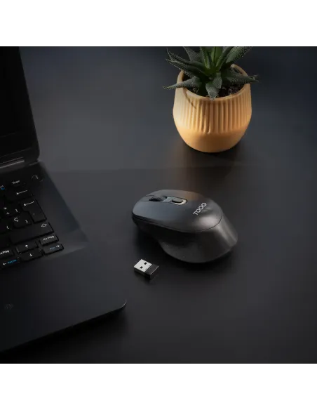 Ratón inalámbrico TooQ TQMW-1101-B hasta 1600 DPI 2,4 GHz