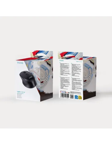 Ratón inalámbrico TooQ TQMW-1101-B hasta 1600 DPI 2,4 GHz
