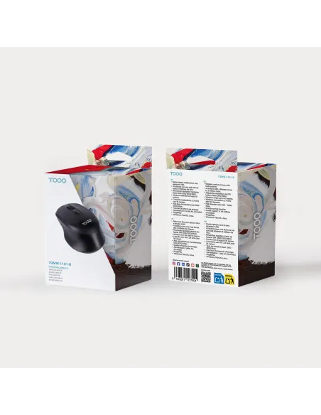 Ratón inalámbrico TooQ TQMW-1101-B hasta 1600 DPI 2,4 GHz