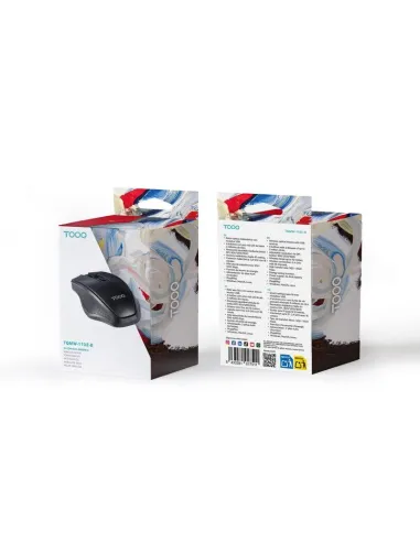 Ratón inalámbrico TooQ TQMW-1102-B 1600 DPI 2,4 GHz