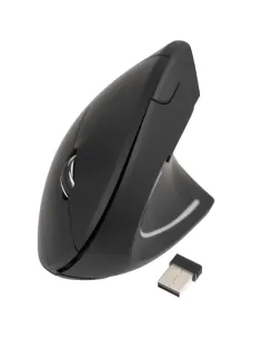TooQ TQMWG-1104-B Ratón vertical Inalámbrico hasta 3200 DPI Negro-RATO66076