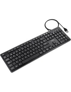 TooQ TQK-2003-B Teclado Silencioso USB de 105 Teclas Negro-TECL66069