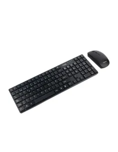 TooQ TQKMW-3102-B Kit de Teclado Membrana Inalámbrico con Ratón Slim negro-TECL66071