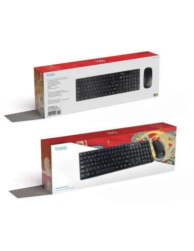 TooQ TQKMW-3102-B: kit inalámbrico completo de 105 teclas