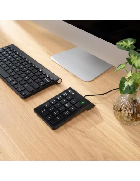TooQ TQK-2001-B: teclado numérico USB externo de 19 teclas