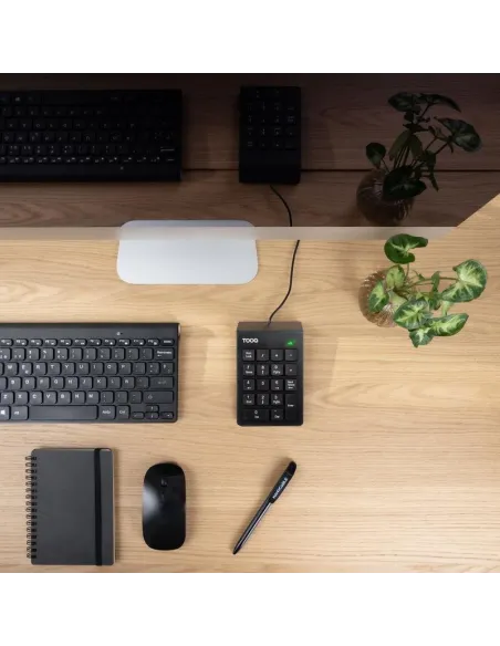 TooQ TQK-2001-B: teclado numérico USB externo de 19 teclas