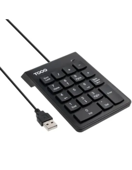 TooQ TQK-2001-B: teclado numérico USB externo de 19 teclas