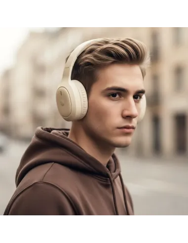 NGS Artica Tempest Beige: auriculares Bluetooth 80 h
