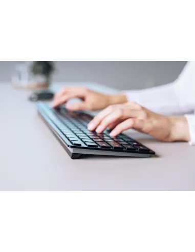 Teclado CHERRY KW 9100 Slim inalámbrico español recargable