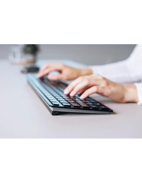 Teclado CHERRY KW 9100 Slim inalámbrico español recargable