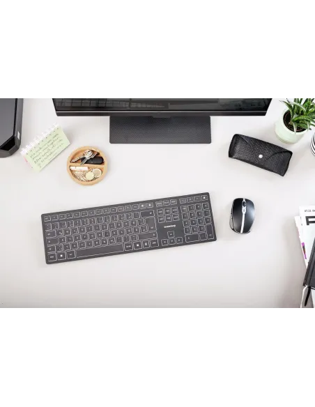 Teclado CHERRY KW 9100 Slim inalámbrico español recargable