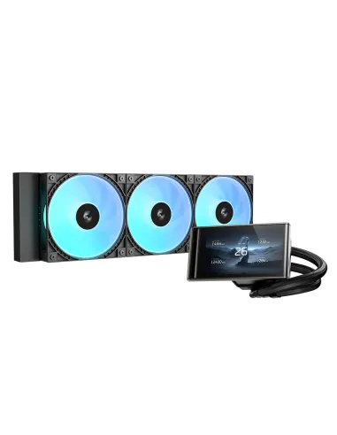 DeepCool LT360 VISION ARGB Refrigeración líquida 360mm con pantalla IPS de 4.5"