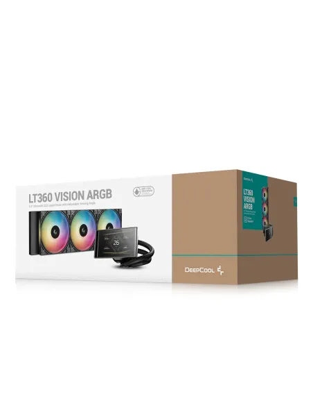DeepCool LT360 VISION ARGB: AIO 360 con pantalla de 4,5”