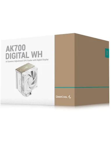 DeepCool AK700 Digital WH: disipador blanco con pantalla