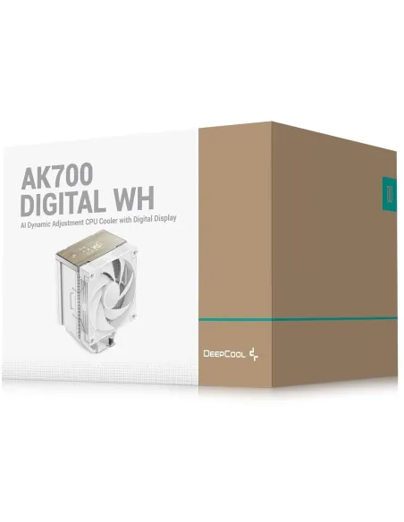 DeepCool AK700 Digital WH: disipador blanco con pantalla