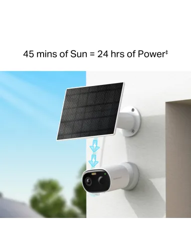 Mercusys MC410 KIT: cámara solar 2K Wi-Fi para exterior