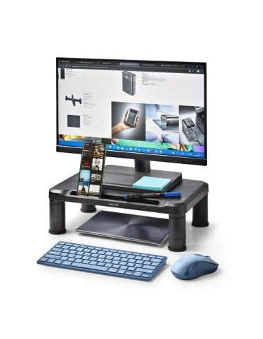 NGS Screen Stand Negro Soporte de monitor Altura Ajustable 3 Niveles 380x240mm