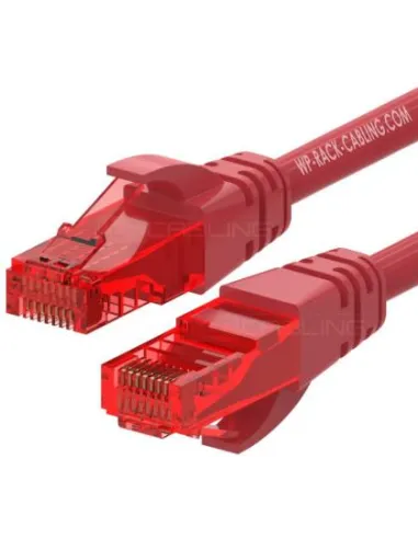 WP WPC-PAT-6U002R latiguillo Cat 6 U/UTP rojo 20 cm RJ45