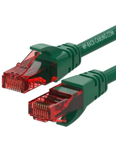 WP WPC-PAT-6U002G Cable de Red Cat6 U/UTP 20cm Negro Verde