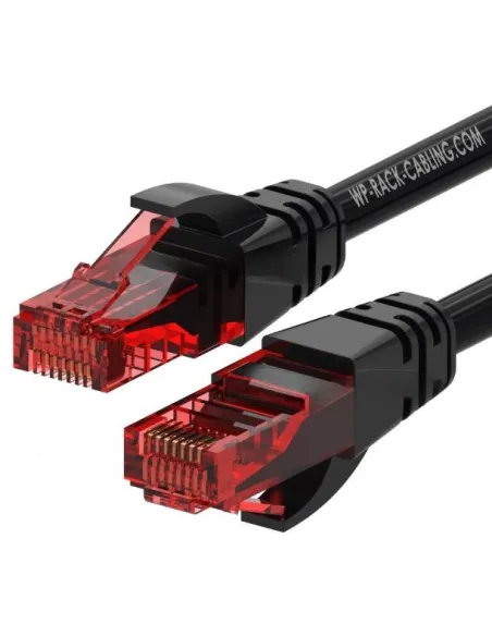 WP WPC-PAT-6U002BL Cable de Red Cat6 U/UTP 20cm Negro Rojo