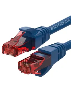 WP WPC-PAT-6U002B Cable de Red Cat6 U/UTP 20cm Azul Rojo-1411839