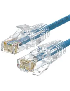 WP WPC-PAT-6AU005LB-S Cable de Red Cat6A U/UTP 50cm Negro Azul-1411810