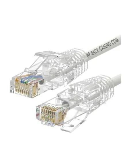 WP WPC-PAT-6AU002W-S latiguillo Slim blanco Cat 6A 20 cm