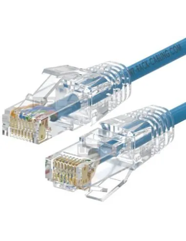 WP WPC-PAT-6AU002LB-S Cable de Red Cat6a U/UTP 20 cm Azul