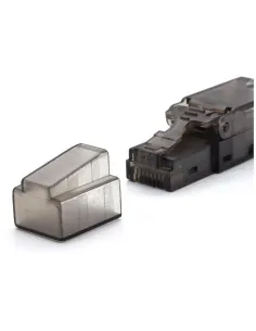 WP WPC-MDP-88-6AUP-TL Conector R-J45 Negro Translúcido-1411777