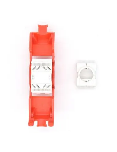 Keystone WP WPC-KEY-6UP-TL/R Cat 6 UTP negro 250 MHz 180°