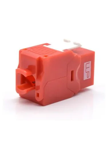 WP WPC-KEY-6UP-TL/R Keystone Cat 6 UTP RJ45 Hembra Rojo Blanco