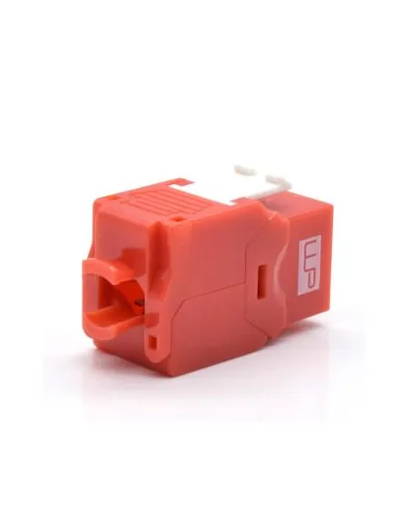 WP WPC-KEY-6UP-TL/R Keystone Cat 6 UTP RJ45 Hembra Rojo Blanco