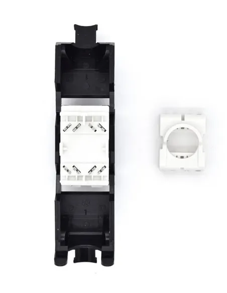 Keystone WP WPC-KEY-6UP-TL/BL Cat 6 UTP negro 250 MHz 180°