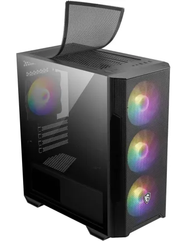MSI MAG FORGE M100R Cristal Templado USB 3.2 ARGB Negra