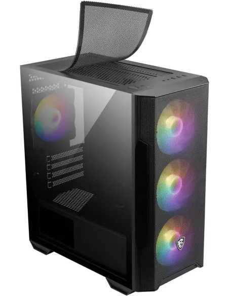 MSI MAG FORGE M100R Cristal Templado USB 3.2 ARGB Negra