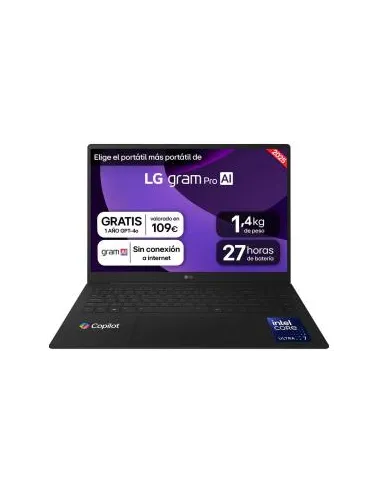Portátil LG gram Pro 16Z90TR-E.AD88B con RTX 5050 8GB