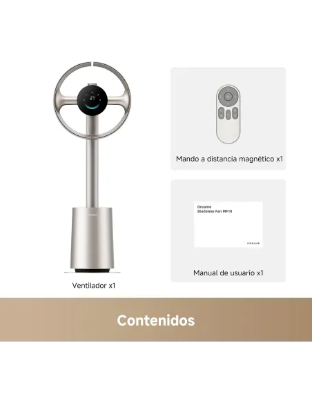 Dreame MF10 ventilador sin aspas con app, voz, mando y Wi-Fi