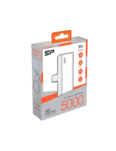 Silicon Power QD50 power bank USB-C 5000 mAh blanco compacto