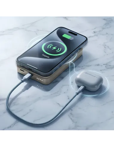 Energy Sistem Magnetic Powerbank 10000mAh Sky con carga dual