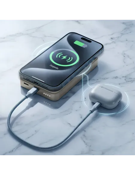 Energy Sistem Magnetic Powerbank 10000mAh Sky con carga dual