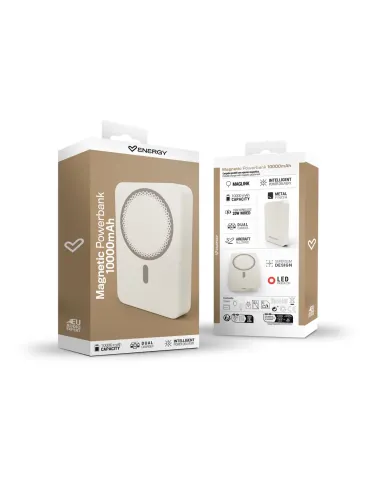 Energy Sistem Magnetic Powerbank 10000mAh Champagne