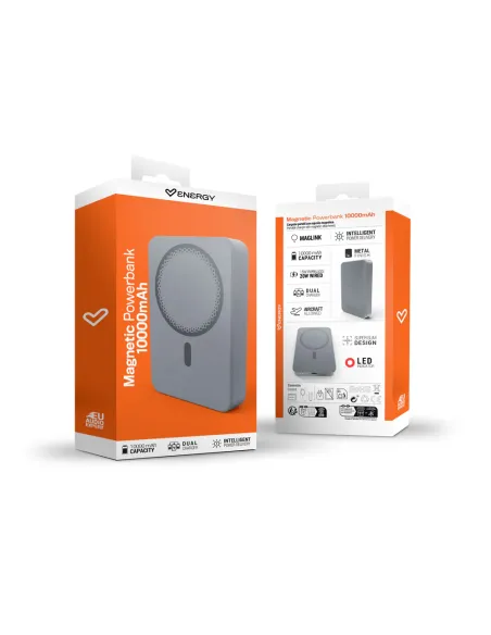 PowerBank Energy Sistem Magnetic Powerbank 10000mAh Graphite